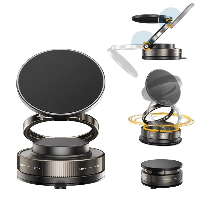 Magnetic Phone Holder for car 360° Rotatable Foldable & Adjustable Magnetic Car Mount ,Suction Cup Phone Holder for Car/Mirror