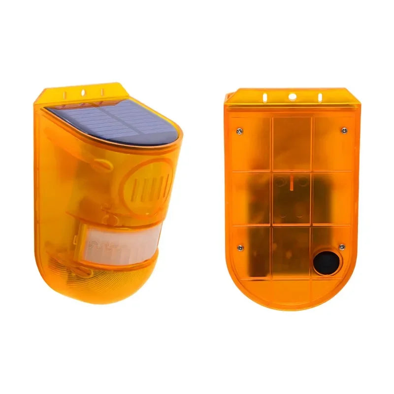 Solar Lamps Infrared Motion Sensor Alarm Siren Strobe Light For Home Garden Carage Field Wild Animals Security Alarm Salor Lamp