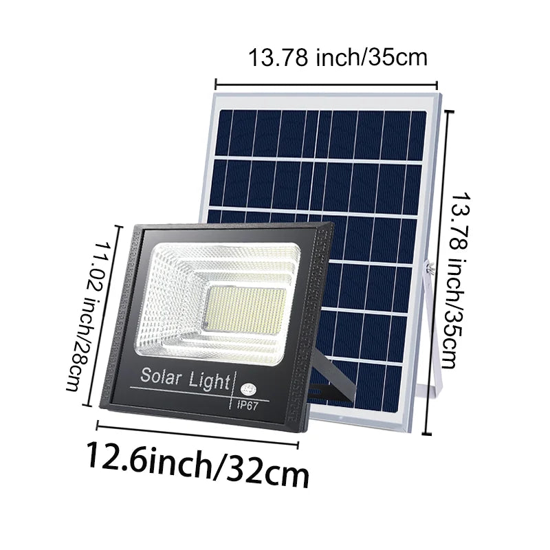 1000W Solar Light Solar Flood Street Lamps Outdoor Waterproof Solar Spotlights For Garden/Wall/Yard/Villa/Parking-lot/Driveway