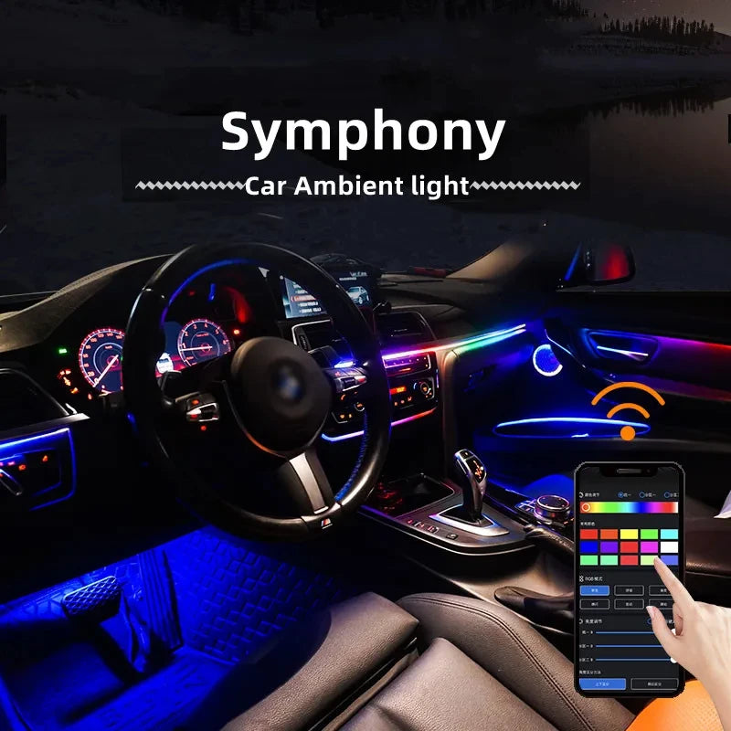 22 In 1 Car LED Interior Ambient Lights: Enhance Your Car's Atmosphere with LED Lights