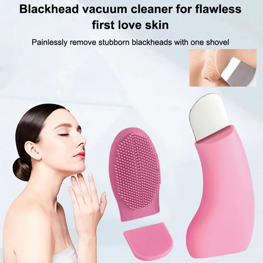 1 blackhead remover with cleaning brush, 2-in-1 pore cleanser for removing acne