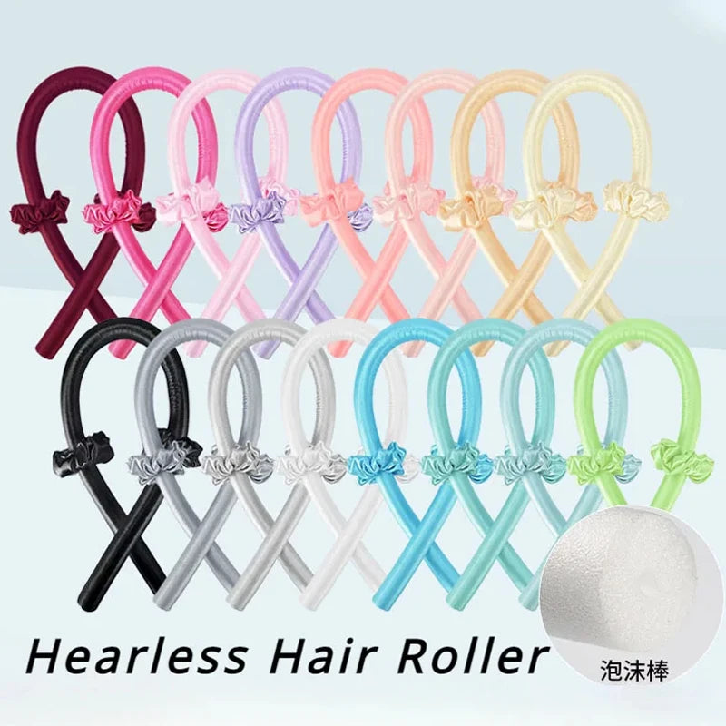 Heatless Curling Rod Headband Lazy Curler Set Make Hair Soft Shiny No Heat Spiral Soft Sleeping Curling Iron Modeling Accessorie