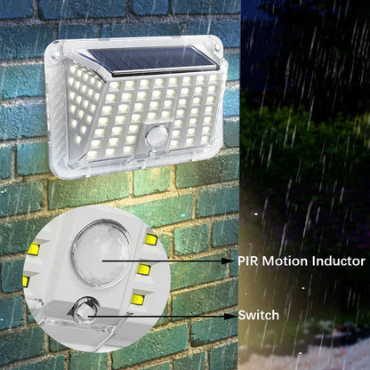 Shenzhi Tech LED Solar Motion Sensor Wall Light – 3 Lighting Modes, Solar Powered Security Light for Garden Pathway Patio