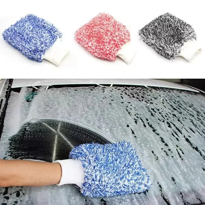 Cleaning Gloves Car  Soft Microfiber Wash High Density Scratch Free Gloves Car Wash Car Accessories accesorios
