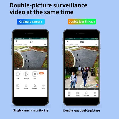 IPC360 HOME 4K 8MP Dual Lens WIFI PTZ 2K 4MP Dual Screen Security Camera Outdoor IP66 Color Night Vision Surveillance Cameras