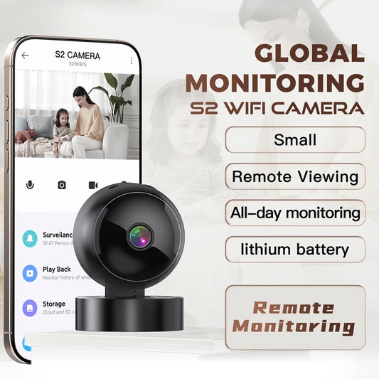 Smart 360° 4K Security Camera WiFi Wireless Indoor Outdoor Surveillance Motion Detection Night Vision Monitor System for Home