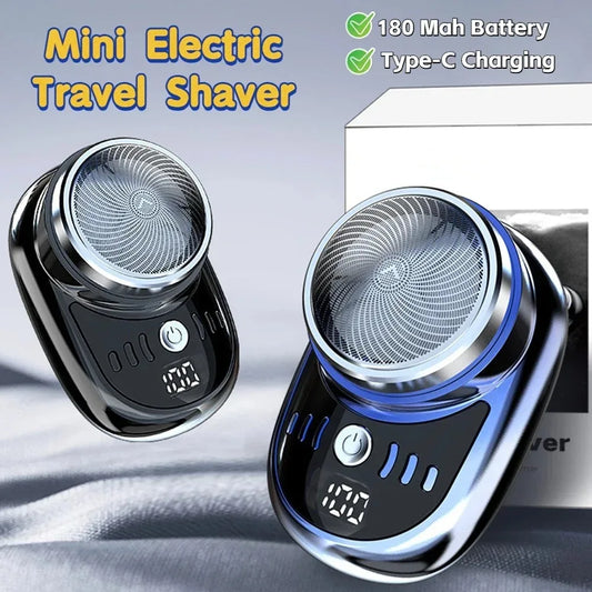 Portable Electric Shaver For Men Mini Pocket Travel Razors Beard Trimmer Charging Shavers Body Hair Knife
