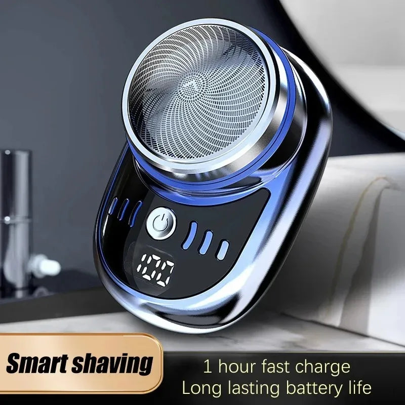 Portable Electric Shaver For Men Mini Pocket Travel Razors Beard Trimmer Charging Shavers Body Hair Knife
