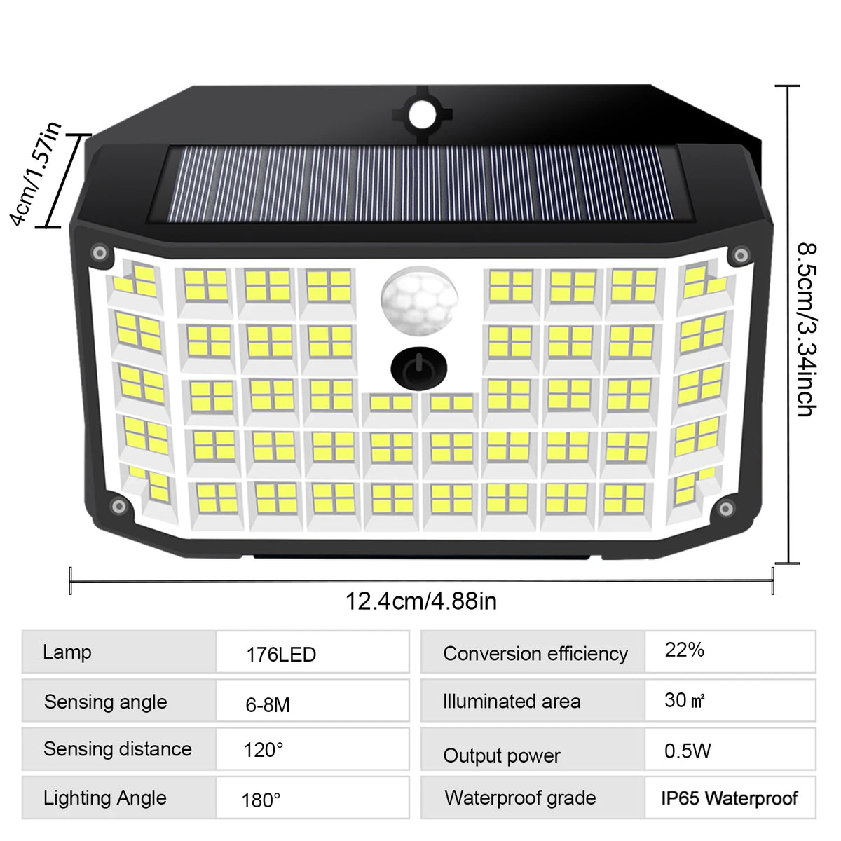 Solar Lights Outdoor Motion Sensor Solar Security Lights IP65 Waterproof with 3 Lighting Modes  Powered Wall Lights Outside