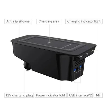 Car wireless charger phone charger charging holder for Volvo XC90 S90 V90 XC60 S60 V60 C60 2018-2021 accessories