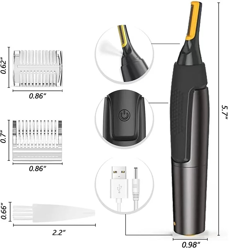 Portable Men Electric Shaver Nose Hair Ear Razor Trimmer Clippers Eyebrow Beard Trimmer Home Use