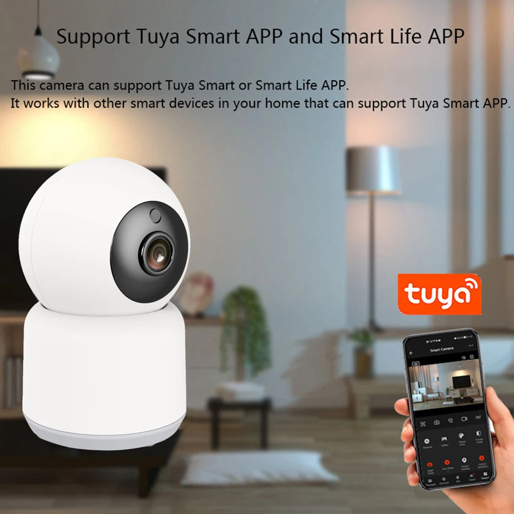 Mini WiFi IP Camera Indoor Smart Life Tuya Smart Mini IP Camera Wireless Security Home CCTV Surveillance Burglar Camera