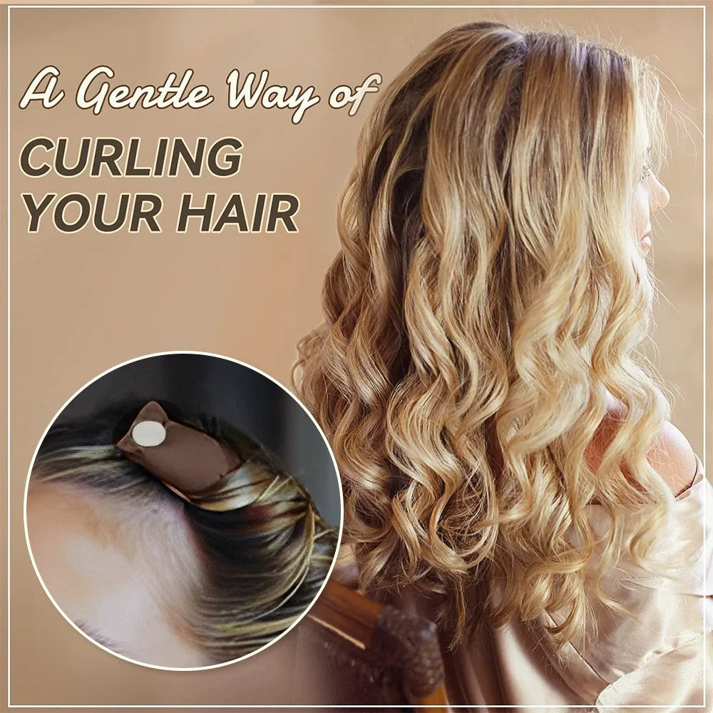 Heatless Curling Rod Headband Lazy Natural Soft Wave DIY Hair Roller Elastic Satin Curling Hair Stick Hairs Curler Styling Tools