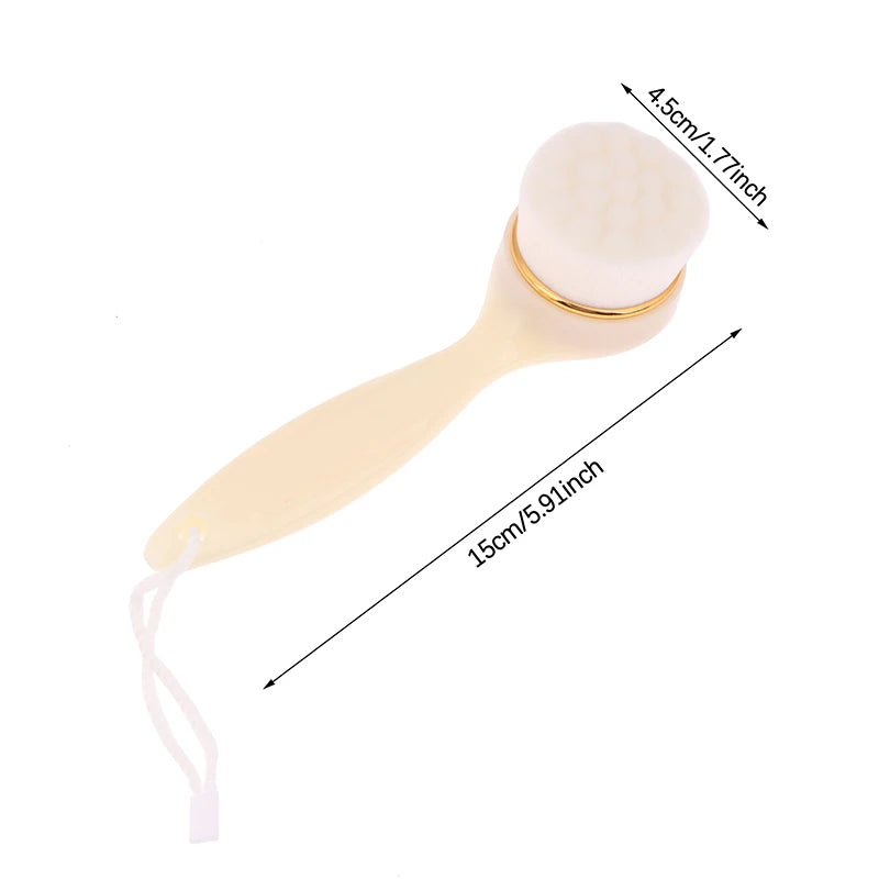 Handle Facial Washing Brush Exfoliating Face Brush Facial Brush Face Cleansing Brush For Lady Face Cleaning Women