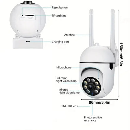 A7 Wireless Monitoring Camera 360 Degree Intercom 1080P Home Security Camera Remote HD Night Vision Camera Monitor Smart Home