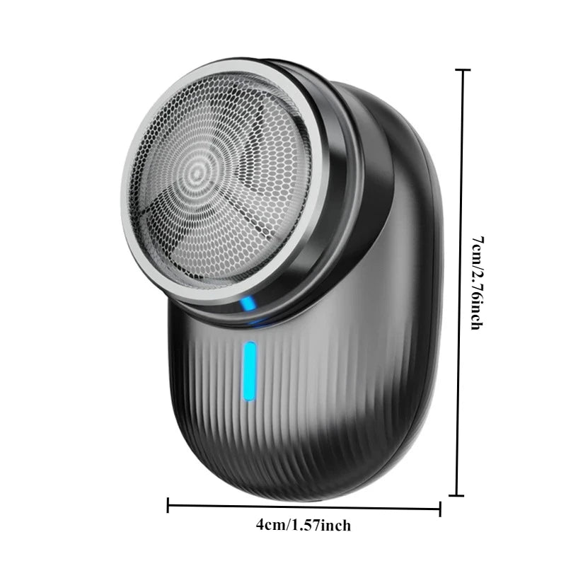 Men's Electric Shaver, Mini Portable Shaver, Painless Shaving, Trimmer, Razor, Facial, Beard, Travel, Office, Home Use.