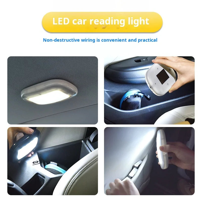 Car Interior LED Reading Light for Car Rear Trunk Ceiling Dome Lamp Auto Roof Interior Rear Seat Decorative Lighting
