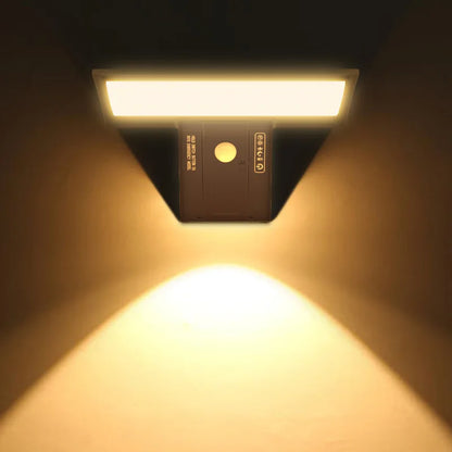 Solar Security Lights Solar Flood Lights Outdoor Waterproof with Motion Sensor 4 Modes 90 LEDs Wall Lights for Porch Yard Garden