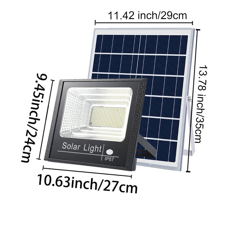 1000W Solar Light Solar Flood Street Lamps Outdoor Waterproof Solar Spotlights For Garden/Wall/Yard/Villa/Parking-lot/Driveway
