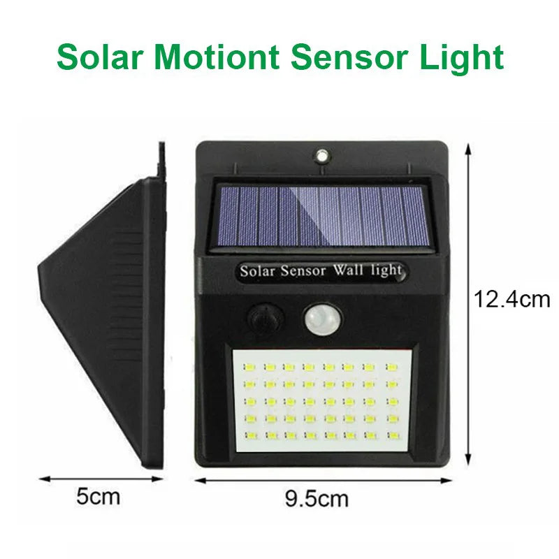 6/30 LED Solar Light PIR Motion Sensor Wall Light Outdoor Solar Lamp Waterproof Solar Powered Sunlight Street Lamp Garden Decor