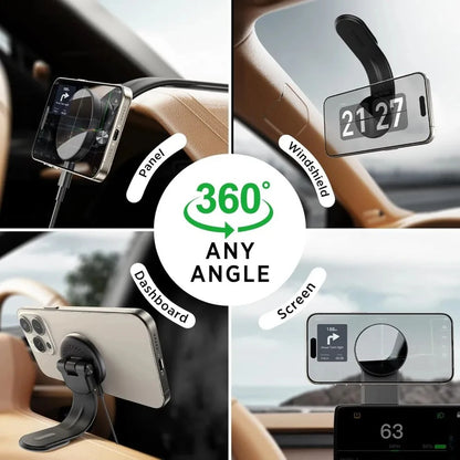 15W Car Wireless Fast Magnetic Charger 360° Adjustable Mobile Car Phone Holder Suitable for All Car Models Phone Holder