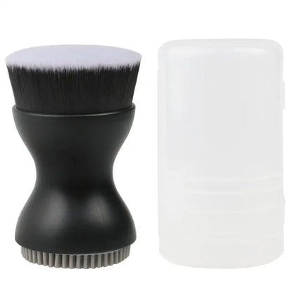 Double-Sided Mini Manual Facial Cleansing Brush Silicone Massage Face Brush Soft Bristles Handheld Cleaning Device Pore Cleaner