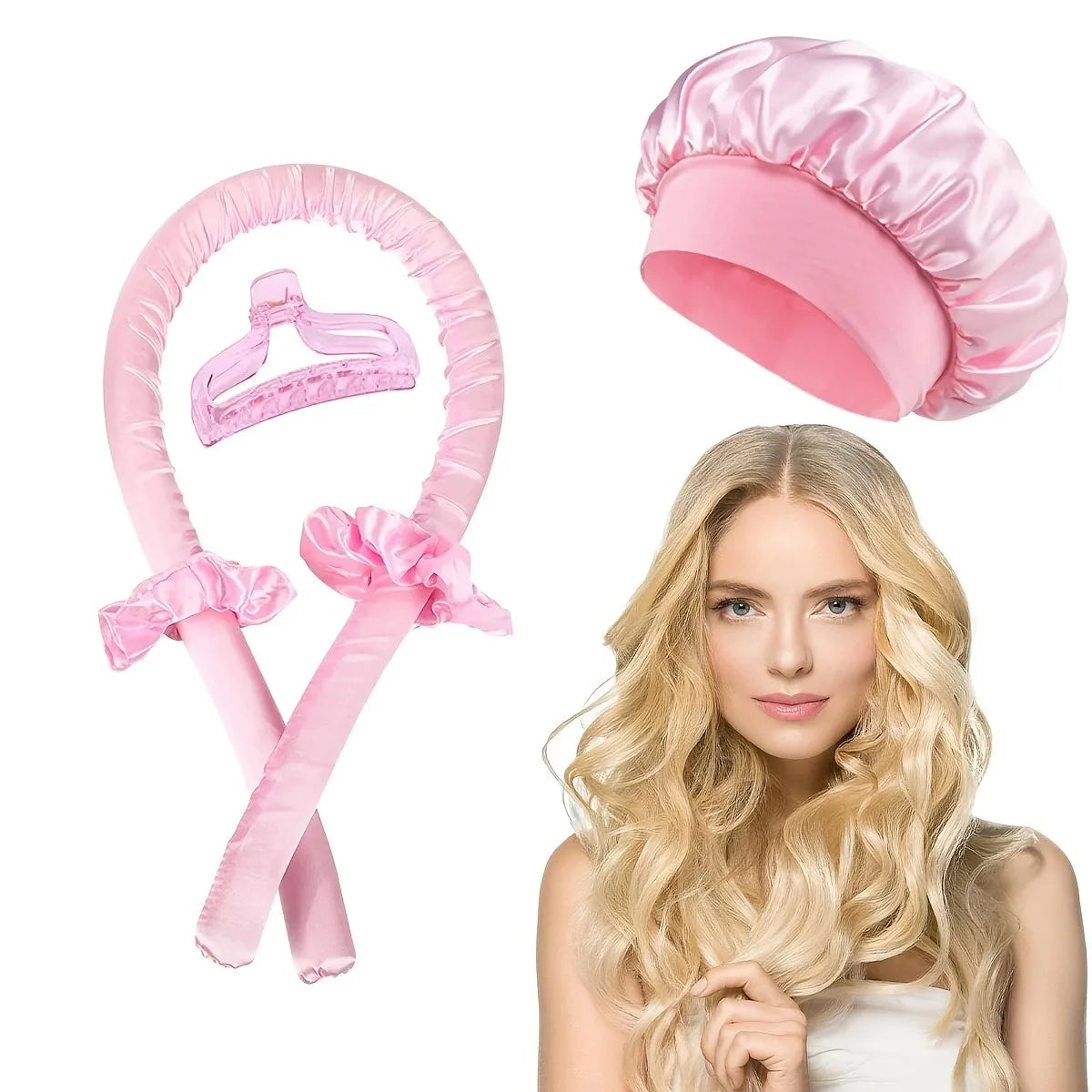Heatless Curling Rod Set - No Heat Hair Styler for Overnight Waves | Salon-Quality DIY Hair Care | Travel-Friendly