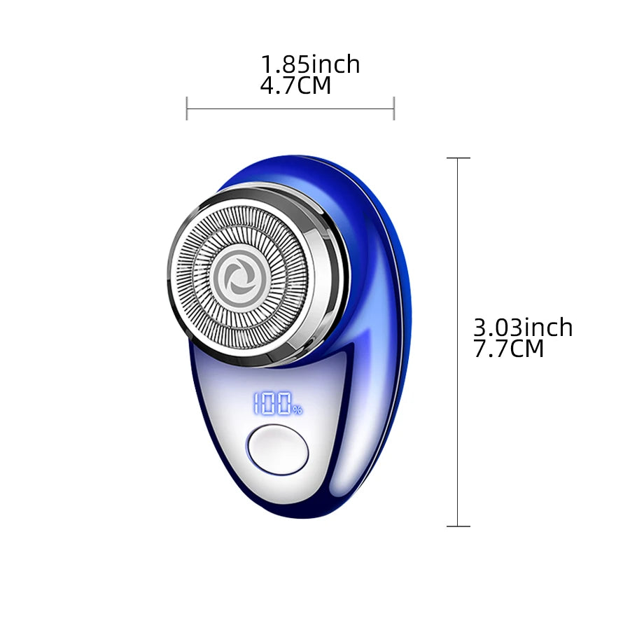 Men's electric shaver, mini shaving portable electric shaver, pocket portable outdoor intelligent shaver