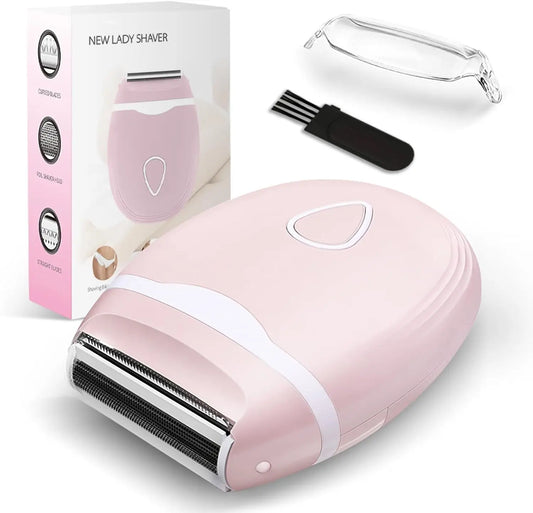 Facial Hair Remover for Women  Wet Dry Use Electric Shaver Portable Bikini Trimmer for Face,Legs,Underarms and Bikini Line