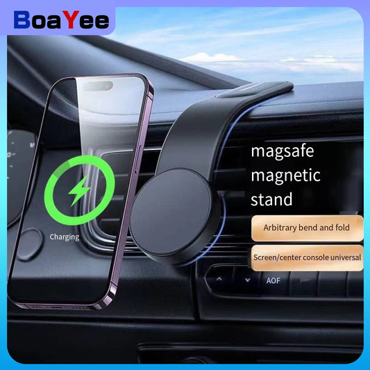 15W Car Wireless Fast Magnetic Charger 360° Adjustable Mobile Car Phone Holder Suitable for All Car Models Phone Holder