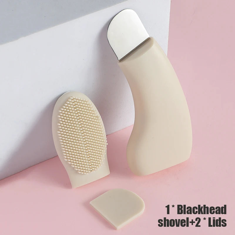 1 blackhead remover with cleaning brush, 2-in-1 pore cleanser for removing acne