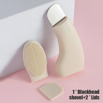 1 blackhead remover with cleaning brush, 2-in-1 pore cleanser for removing acne