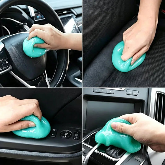 1pc Washable Car Cleaning Gel Suitable, Car Interior Remover - Clean Car Vents, Keyboards and So- Ideal Gift for Men