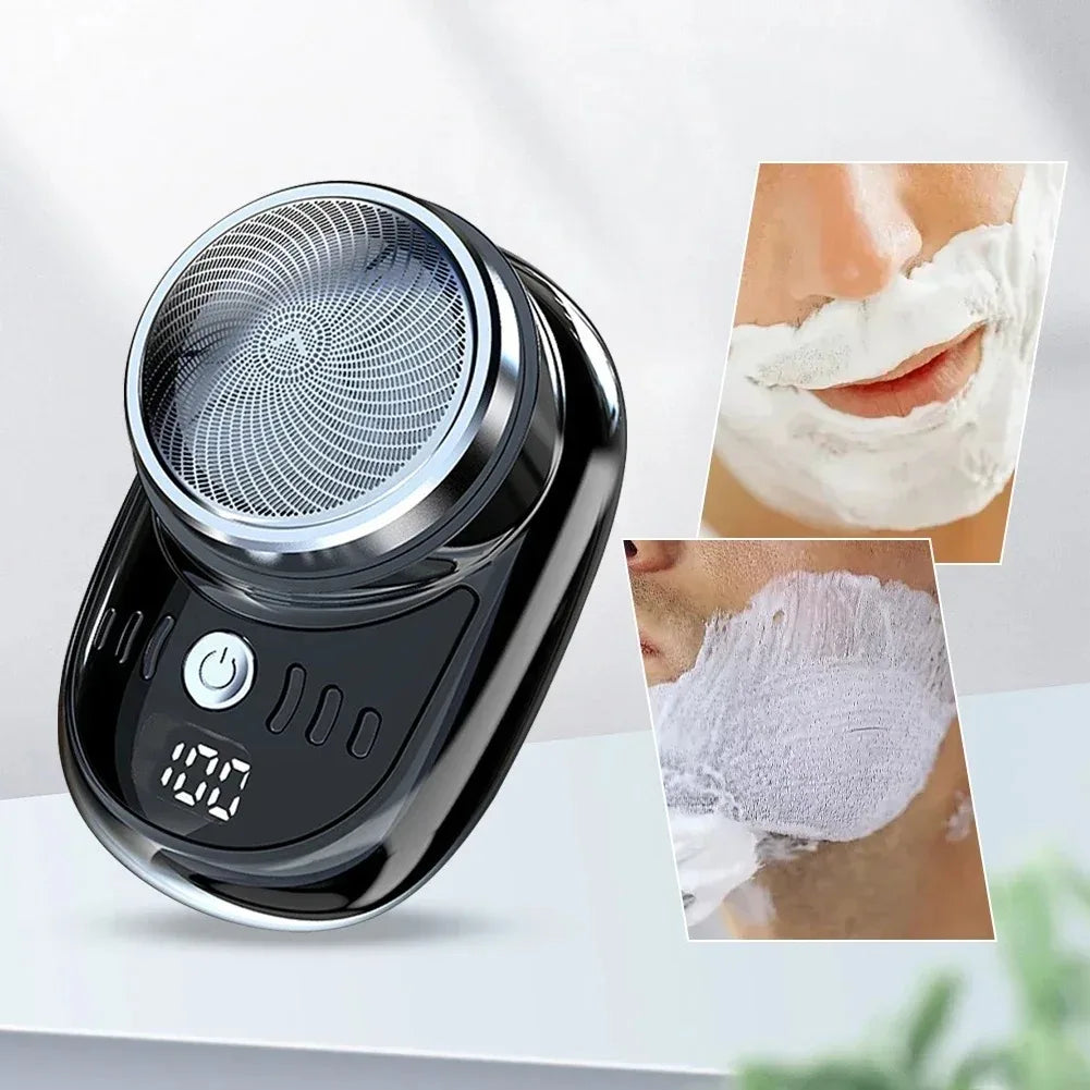 Portable Electric Shaver For Men Mini Pocket Travel Razors Beard Trimmer Charging Shavers Body Hair Knife