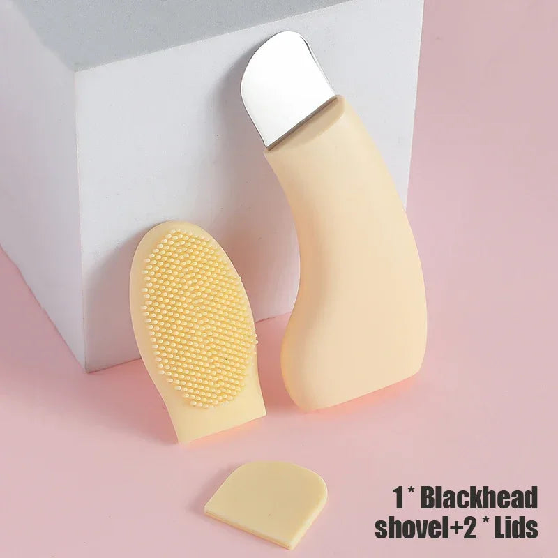 1 blackhead remover with cleaning brush, 2-in-1 pore cleanser for removing acne