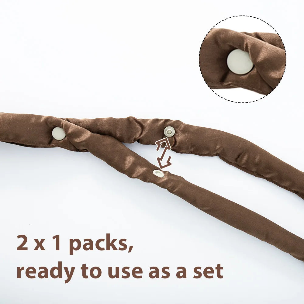 Heatless Curling Rod Headband Lazy Natural Soft Wave DIY Hair Roller Elastic Satin Curling Hair Stick Hairs Curler Styling Tools