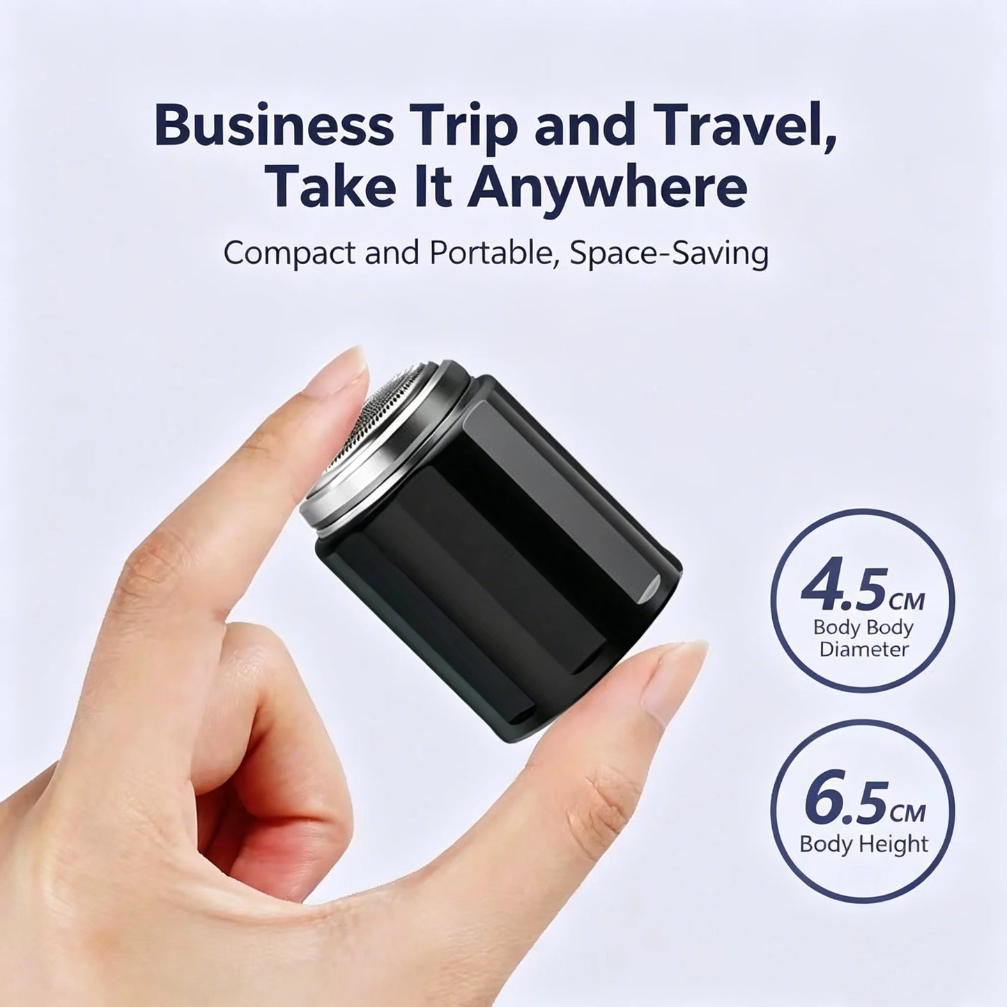 Men's Electric Shaver, Mini Portable Shaver, Painless Shaving, Trimmer, Razor, Facial, Beard, Travel, Office, Home Use.