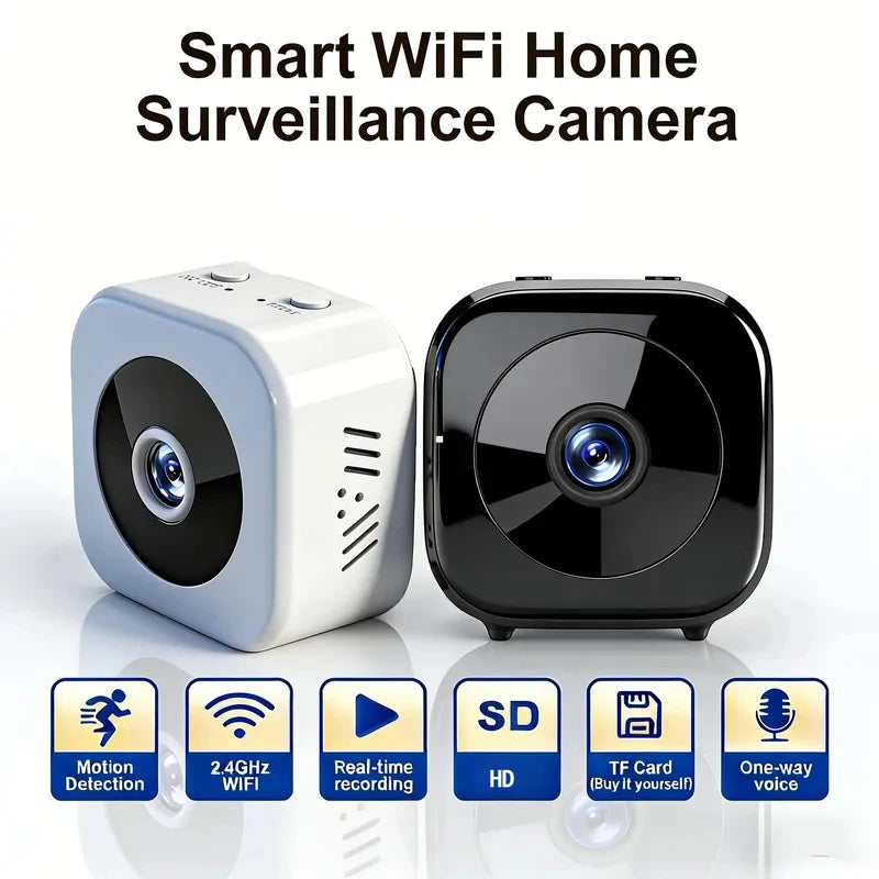 Wide Angle HD Smart WiFi Camera Wireless Home Security Surveillance Camera Remote View CCTV Video Recorder Indoor Monitor
