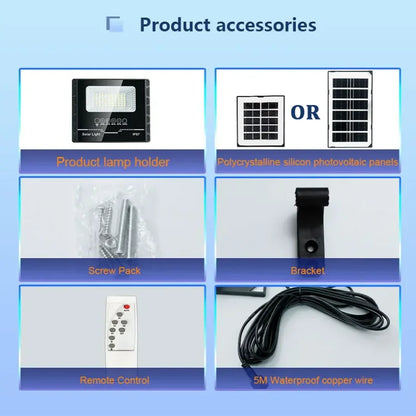 1000W Solar Light Solar Flood Street Lamps Outdoor Waterproof Solar Spotlights For Garden/Wall/Yard/Villa/Parking-lot/Driveway