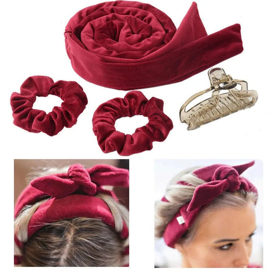 Heatless Curling Rod Headband No Heat Hair Curler Soft Lazy Hair Rollers Sleeping Curl Bar Wave Formers Women Hair Styling Tools