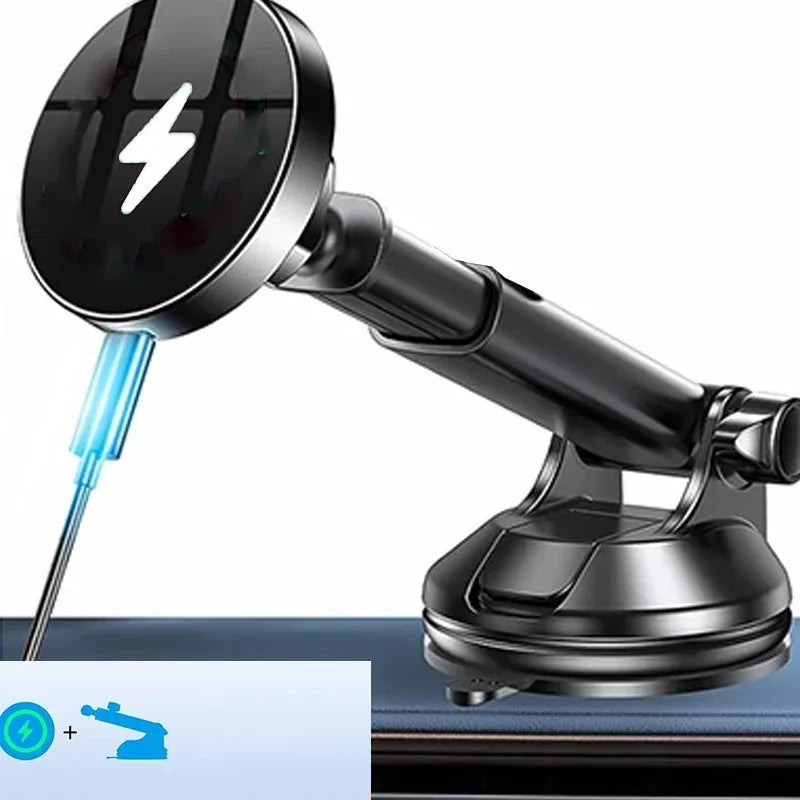 New Chargers Adapters Magnetic Wireless Car Charger Fast Charging Windshield Car Phone Holder Consumer Electronics Accessories