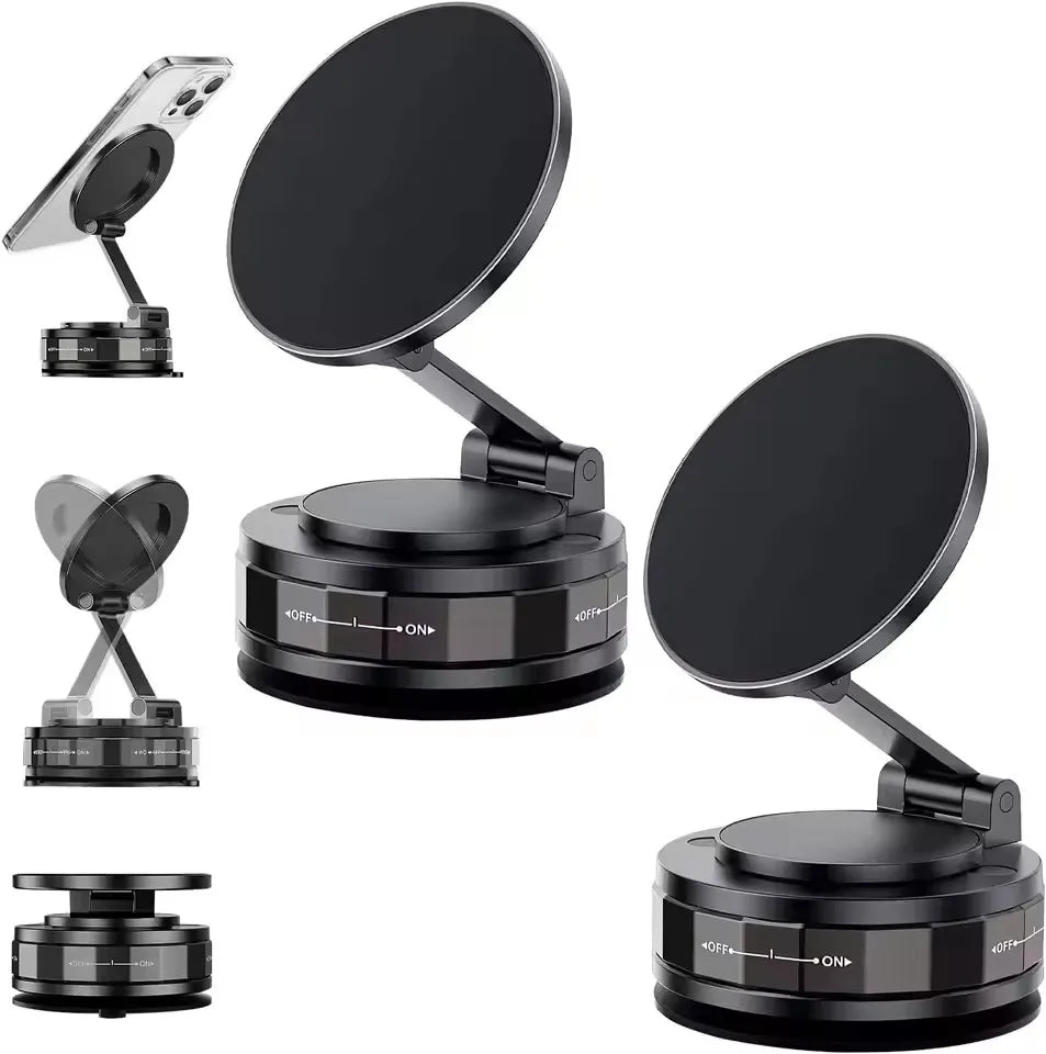 Magnetic Phone Holder for car 360° Rotatable Foldable & Adjustable Magnetic Car Mount ,Suction Cup Phone Holder for Car/Mirror