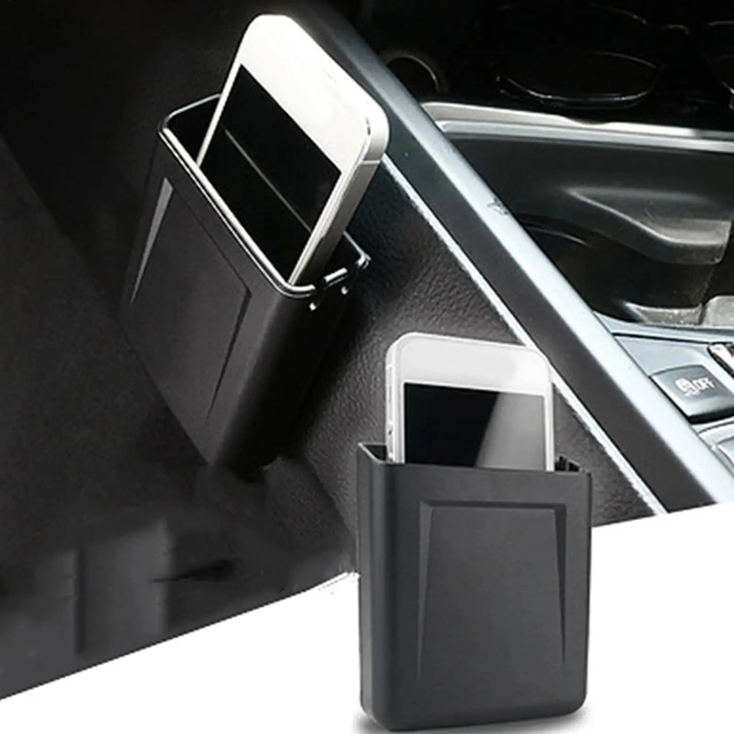 black Organizer For Car Versatile Storage Pocket Car Seat Storage Box Compact Small Car Organizer Car Console Organizers
