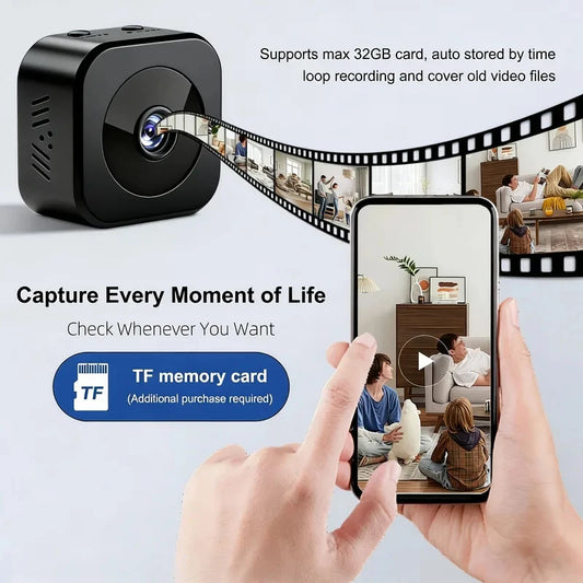 Wide Angle HD Smart WiFi Camera Wireless Home Security Surveillance Camera Remote View CCTV Video Recorder Indoor Monitor