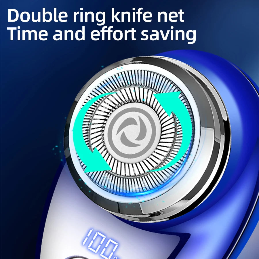 Men's electric shaver, mini shaving portable electric shaver, pocket portable outdoor intelligent shaver
