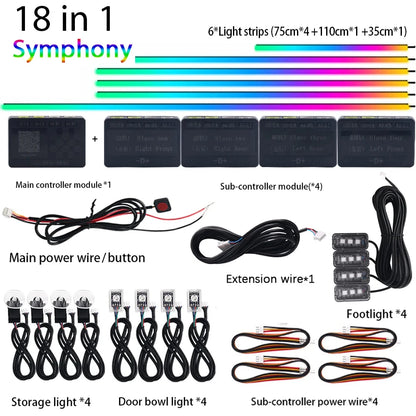 22 In 1 Car LED Interior Ambient Lights: Enhance Your Car&