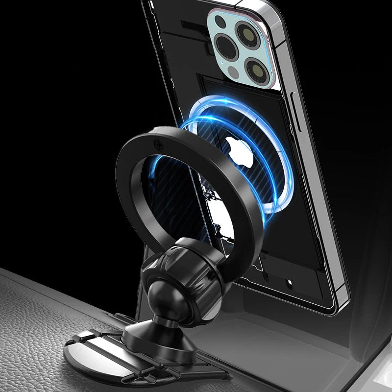 Magnetic Car Phone Holder for Car Dashboard 360° Rotating Strong Magnet Phone Mount for MagSafe iPhone 17/16 Series GPS Supports