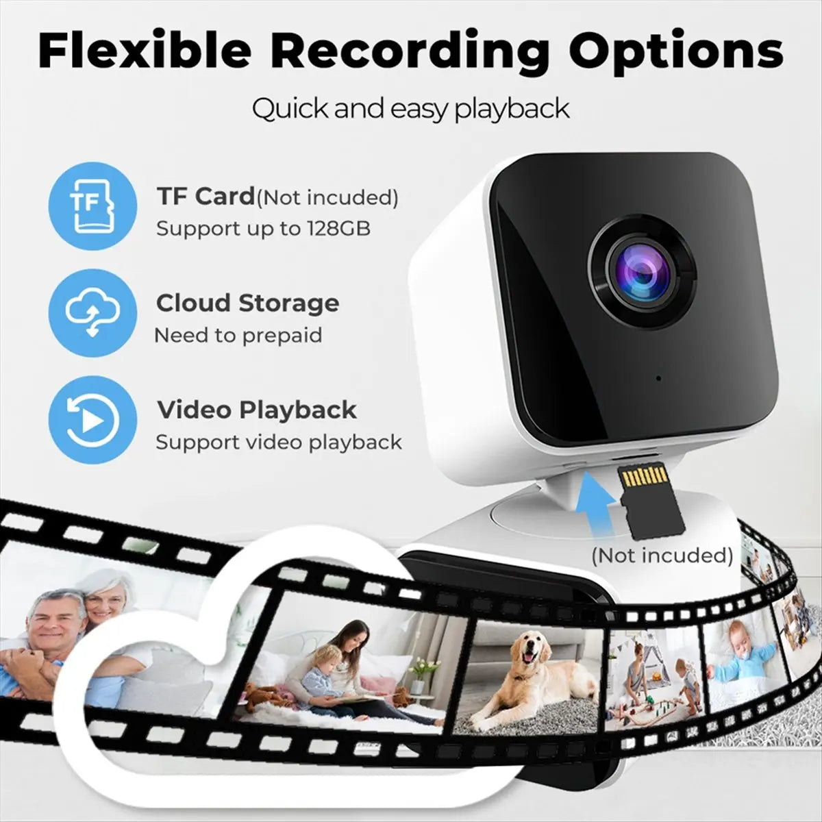 4MP Tuya WiFi Camera Dual Lens Dual Screen Human Tracking Ai Human Detection Video Surveillance SmartLife Camera EU PLUG